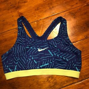 Patterned Nike sports bra
